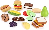 Vista 7 de Juego completo de alimentos de juguete para ampliar vocabulario Learning Resources New Sprouts., Variados