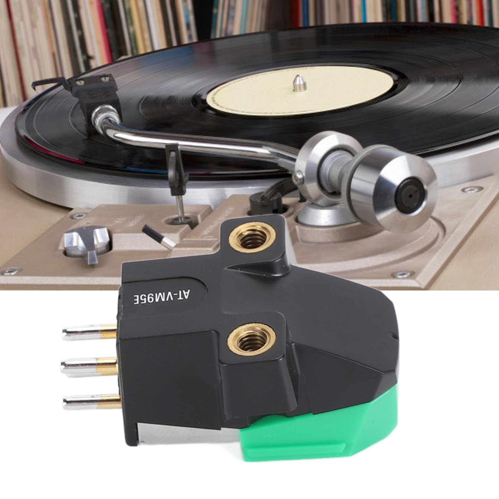 Cartuccia per Giradischi a Doppio Magnete Mobile, Cartuccia per Giradischi AT VM95E, Cartuccia per Giradischi da 20‑22 Khz o Stilo di Ricambio per Giradischi