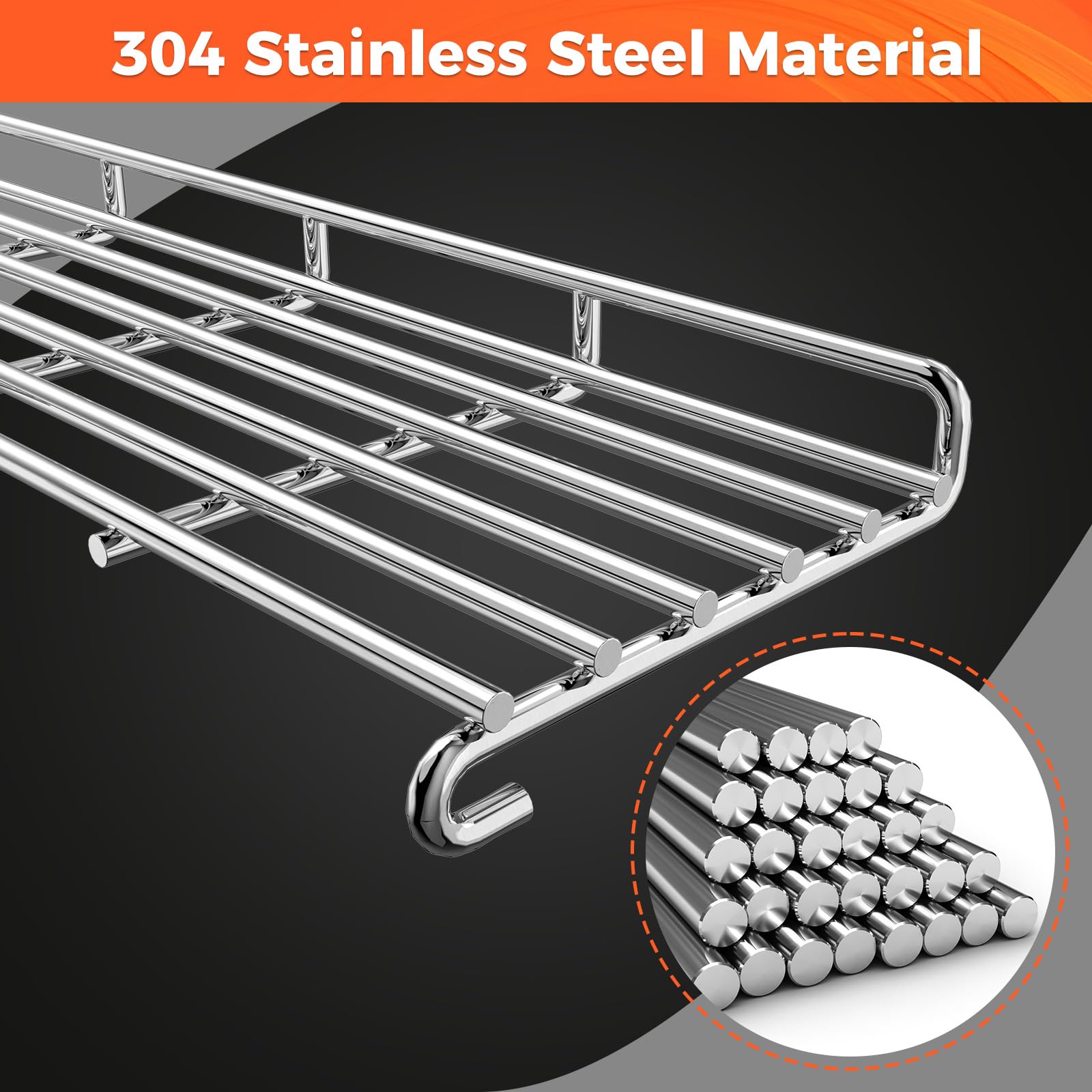 QuliMetal Rejilla de calentamiento de acero inoxidable 304 para parrilla de gas Weber Genesis II serie 300, Genesis II E-310, II E-315, II E-330, II E-335, II S-310, II S-335, II S-335, piezas de