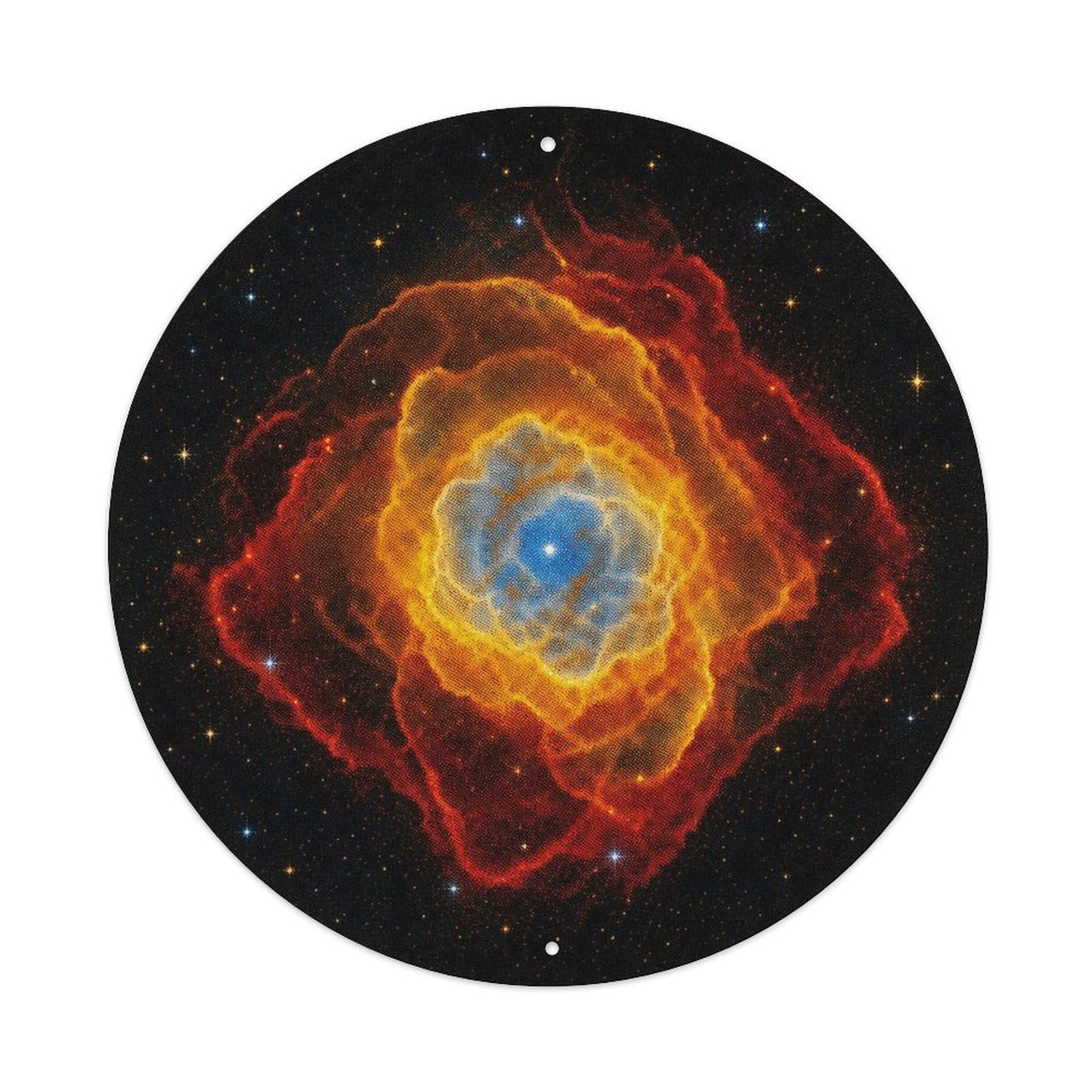 Odgynaw 8X8inch(20X20cm) Cosmic Ngc 2440 Planetary Nebula Astronomy Chart Orbit Metal Tin Sign