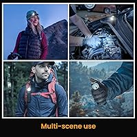 Vista 6 de sofirn Linterna frontal recargable HS40 de 2000 lúmenes, linterna de cabeza súper brillante con LED SST40 de 6500 K, resistencia al agua IPX8, tapa