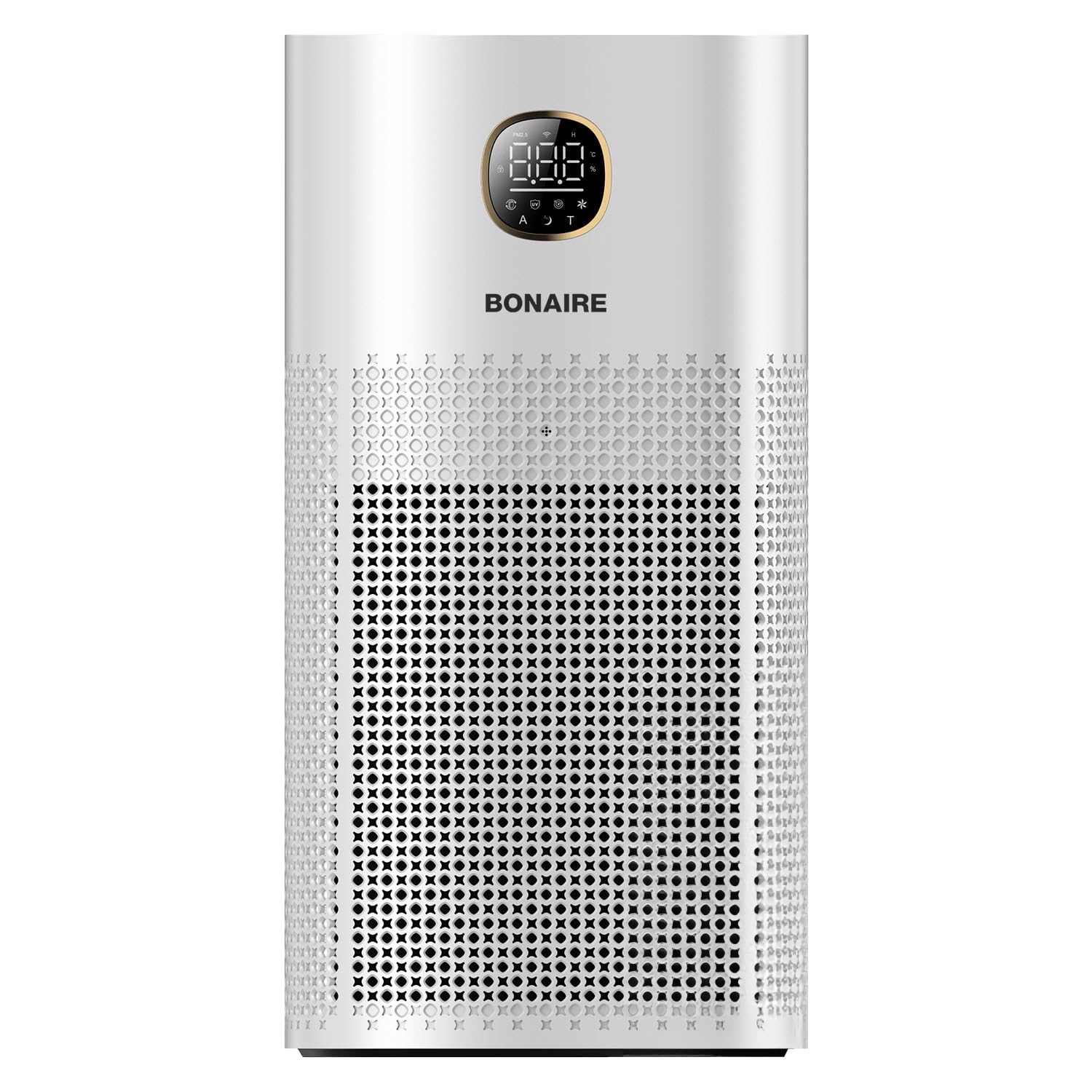 Bonaire Air Purifier for Home Allergies, Pets Hair In Bedroom upto 3600 ft², 3-in-1 HEPA13 Filter, Sleep, Auto Mode, PM2.5, WiFi, Remove Dust Smoke Hair Pollen Pollutants Odor, 29.5db Quiet, White, A6