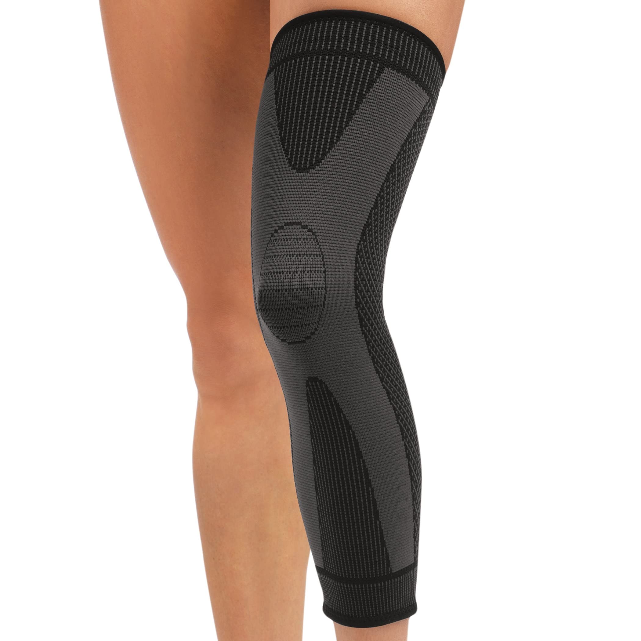 Collections Etc Therapeutic Full Leg Compression Sleeve | Hand Wash | Nylon, Spandex | Unisex