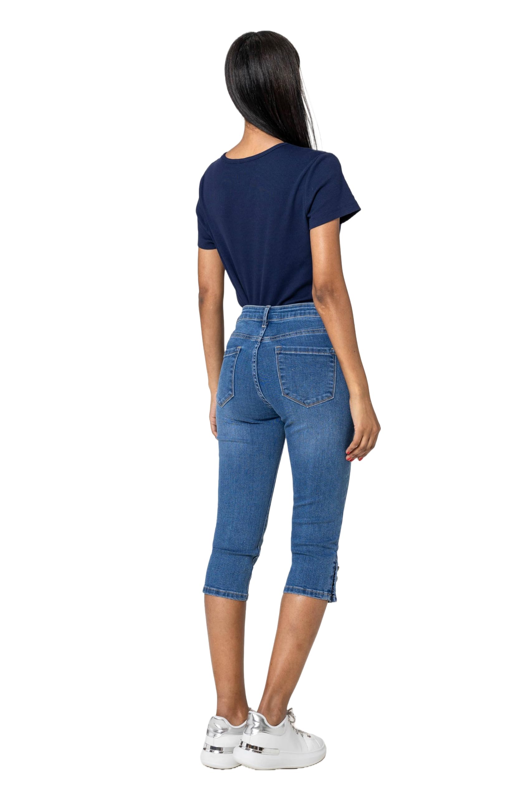 Nina Carter P516 - Pantalones vaqueros para mujer, corte ajustado, cintura alta, pantalones vaqueros de verano