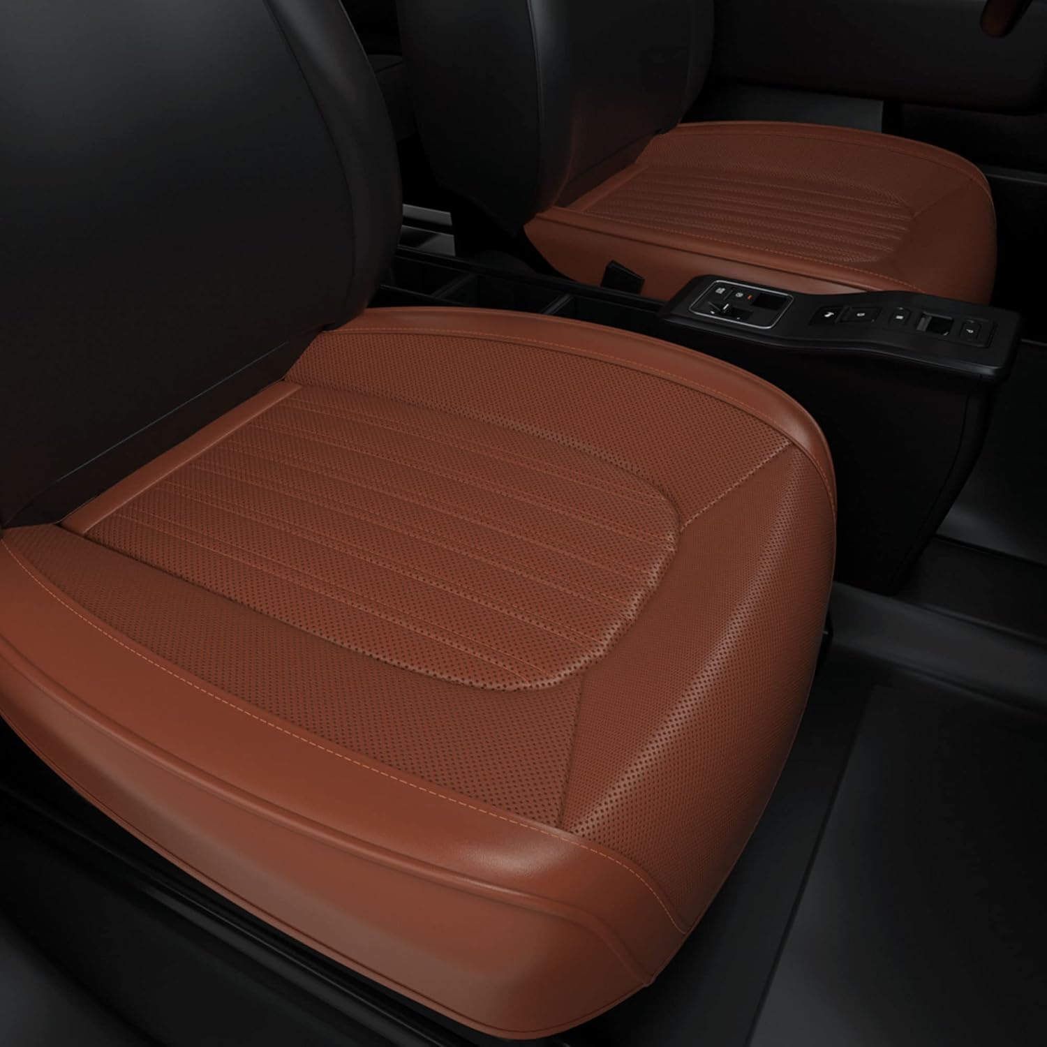 FEELON 2PCS ZC Car Seat Covers Front Bottom Seat Cushion