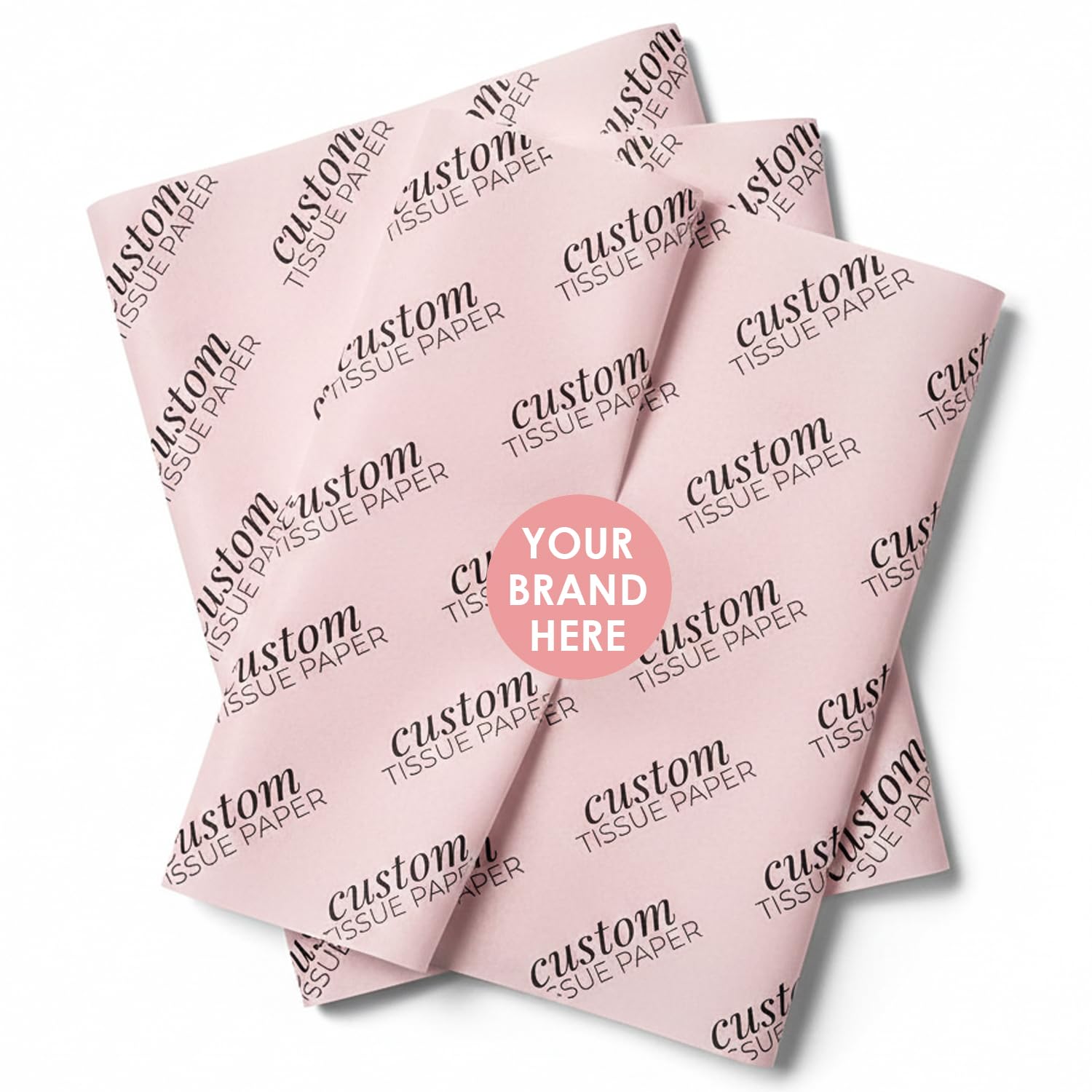 COACO Personalized Tissue Paper, Your Custom Design, Logo, or Text, Great for Holiday or Special Occasion, Small Business Packaging or Gift Wrapping,