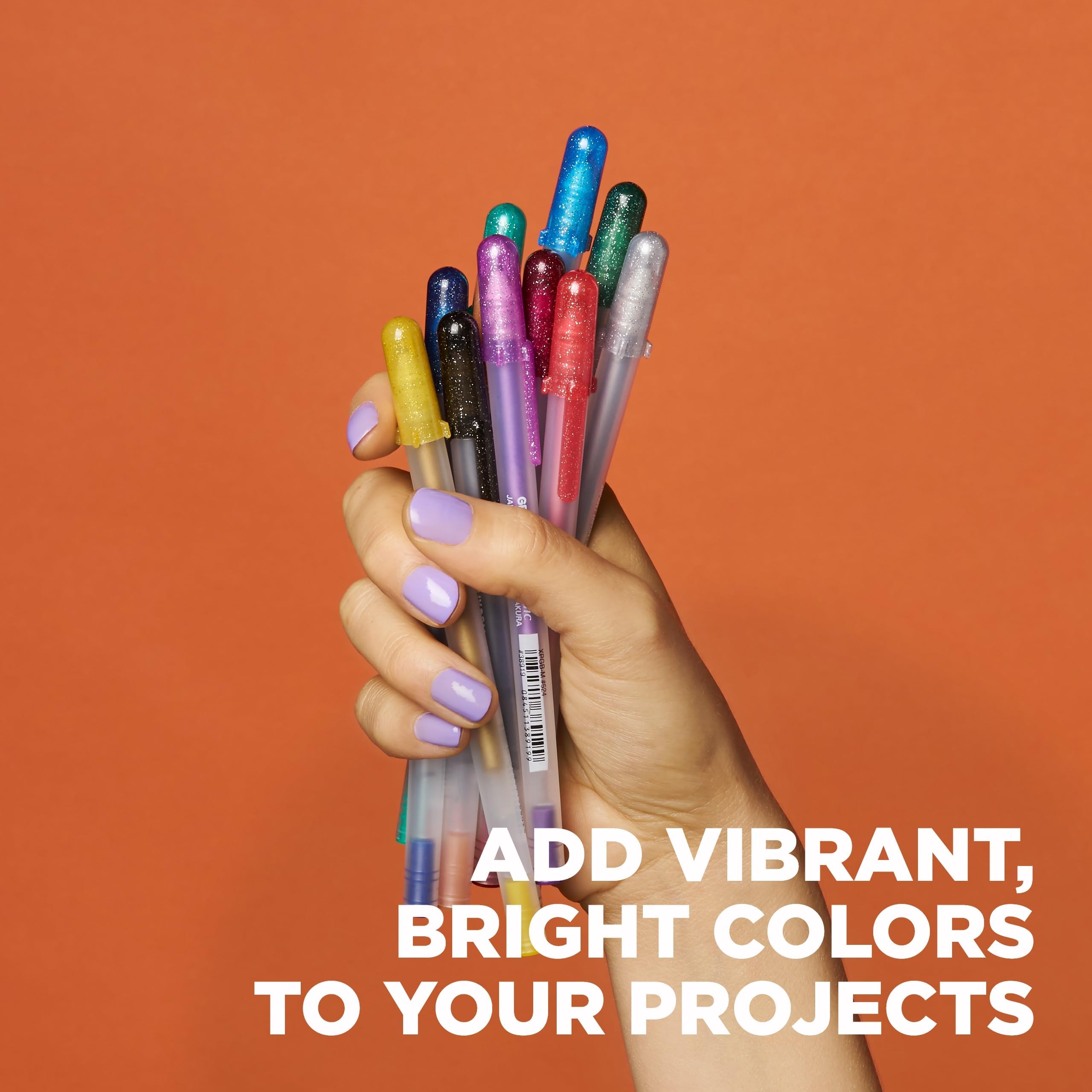 SAKURA Gelly Roll Metallic Medium Point Pens, Pack of 10, Multi-Colour