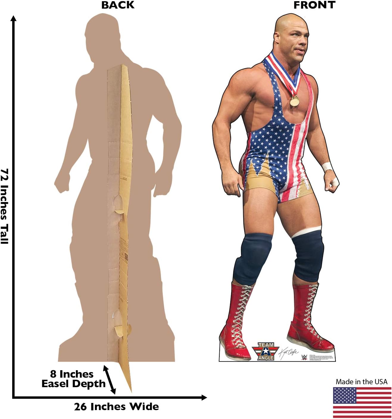 Cardboard People Kurt Angle Life Size Cardboard Cutout Standup - WWE