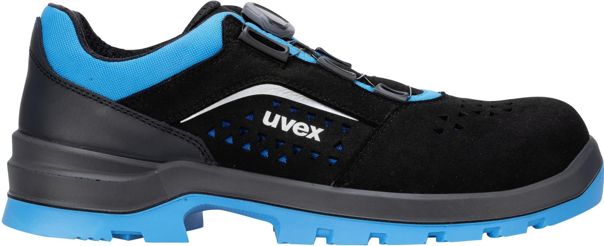Uvex 2 Xenova 9553241 2 xenova® 9553241 ESD Sandalias de Seguridad S1P (UE): 41 Negro, Azul, 1 par, duraderas y resistentesHombre