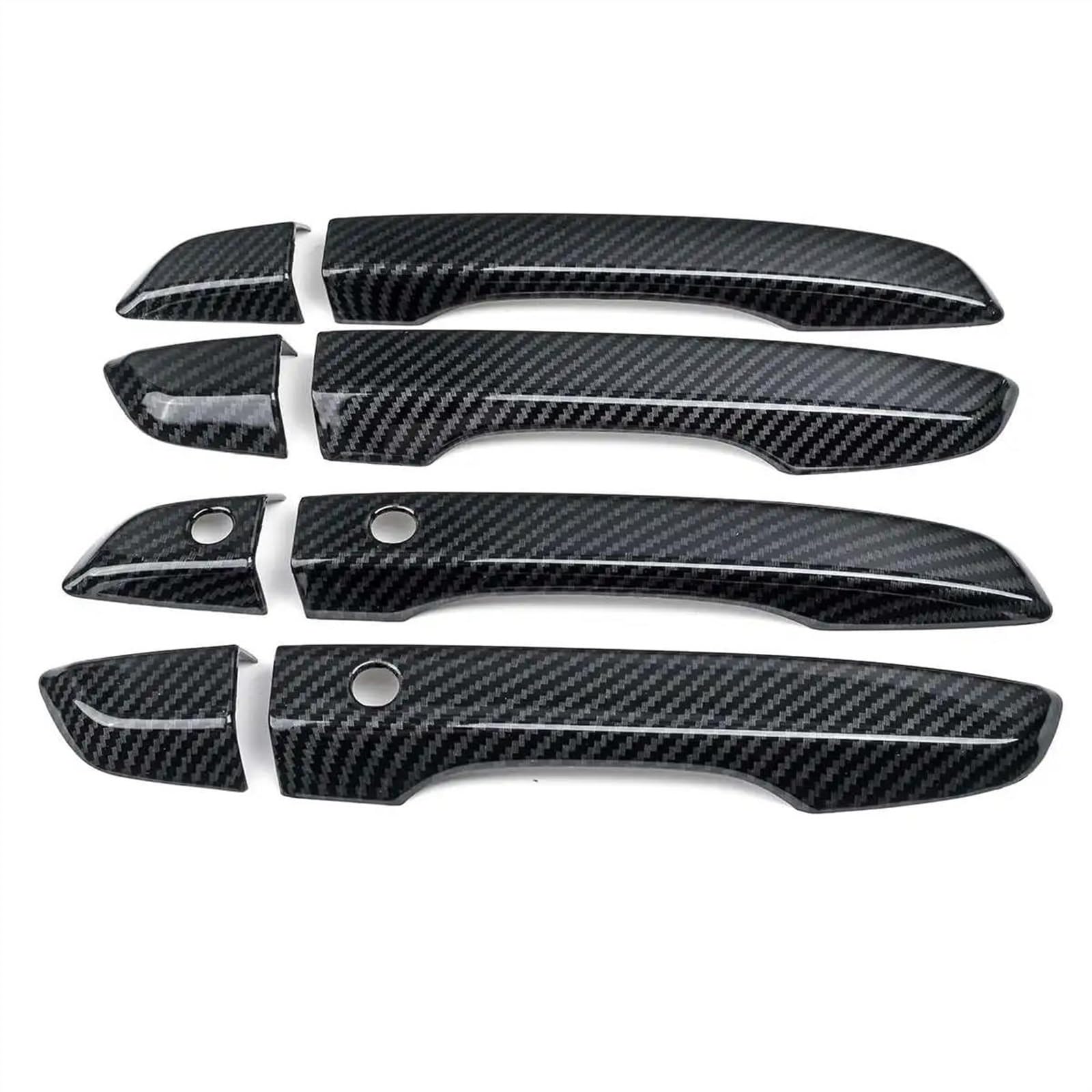 Slimes Carbon Chrome Door Handle Cover Trim Molding Catch Overlay Garnish Cap Cup Protector For Civic 10Th 2016-2019 Lhd Protection(Carbon)