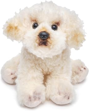 Bearington Lil Bisquit Plush Labradoodle Stuffed Animal Puppy Dog, 6.5 Inch