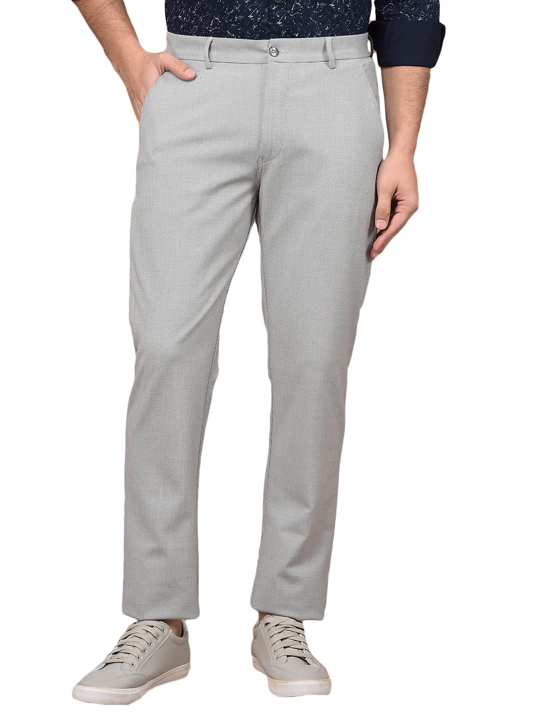 crimsoune club Men's Grey Printed Trousers-picture-34