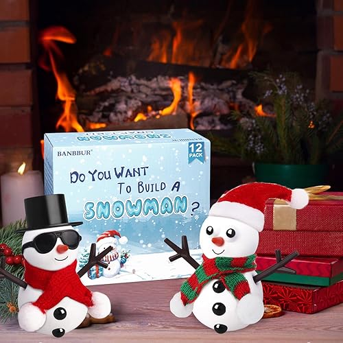 Miniatura 2 de BANBBUR Paquete de 12 rellenos de calcetines de Navidad para niños, manualidades de Navidad para niños, arcilla de modelado, kit de manualidades