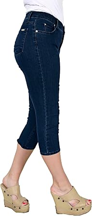 TrueSlim Women's Denim Basic Capri