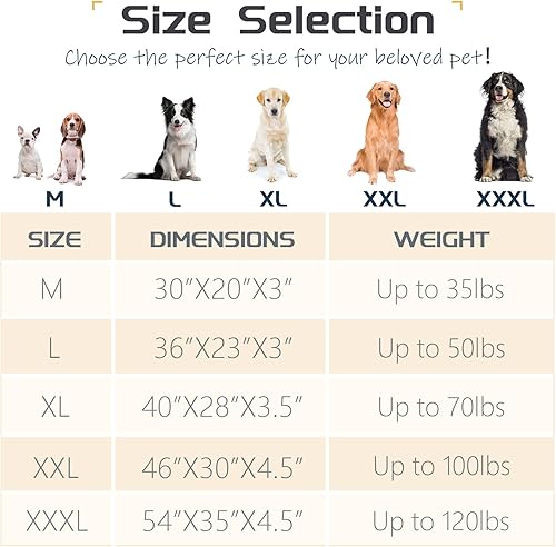 Miniatura 5 de Camas para perros de razas medianas y grandes, sofá cama para perros con almohada para jaula de perrera, cama súper suave para mascotas para soporte