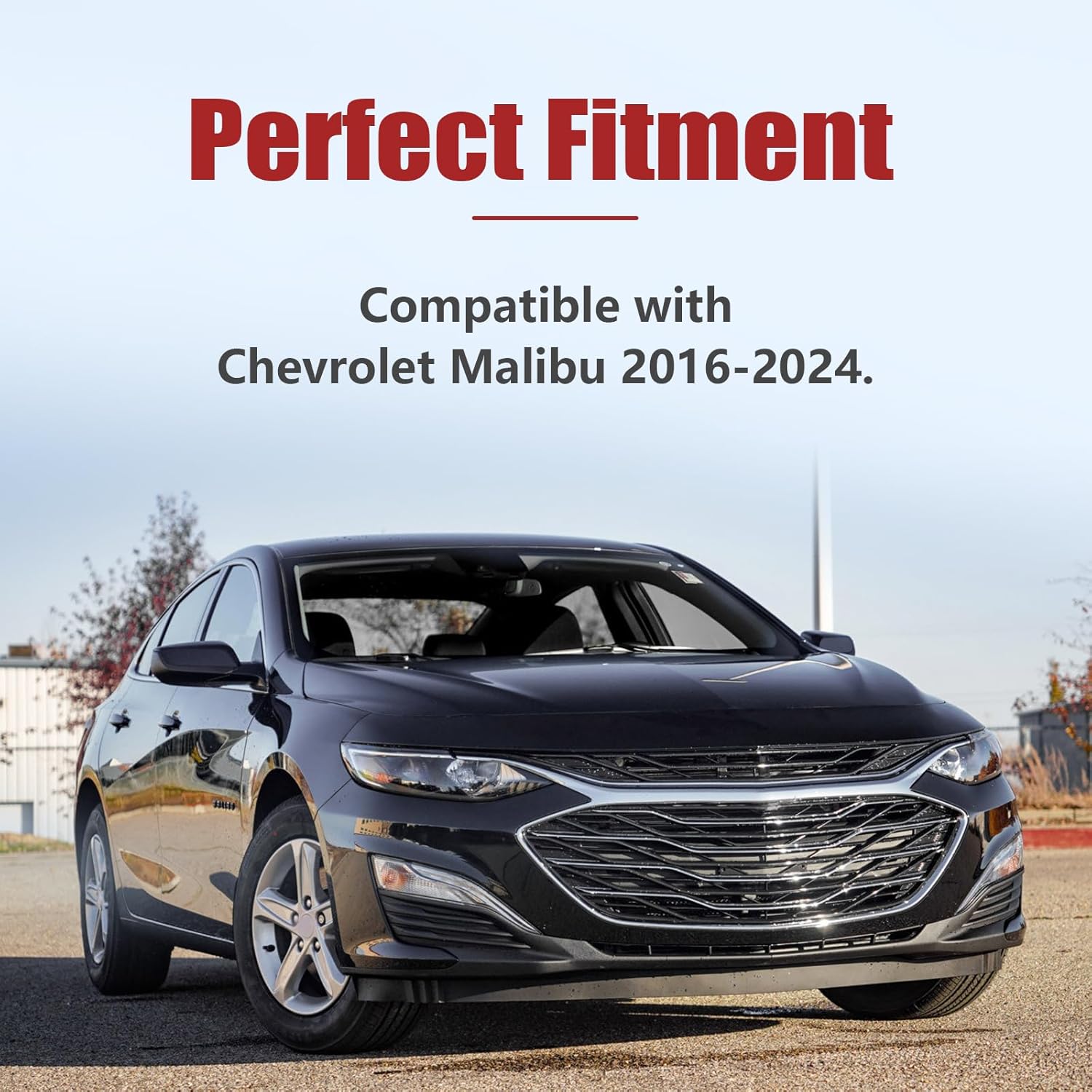 Dashboard AC Air Vent Outlet Trim Fit for Chevrolet Malibu 2016-2024 (Wine Red)