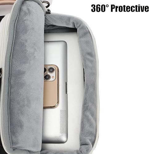 Miniatura 3 de Funda protectora de 360 con múltiples bolsillos para laptop, maletín para laptop de 15.6 pulgadas y 16 pulgadas (negro)