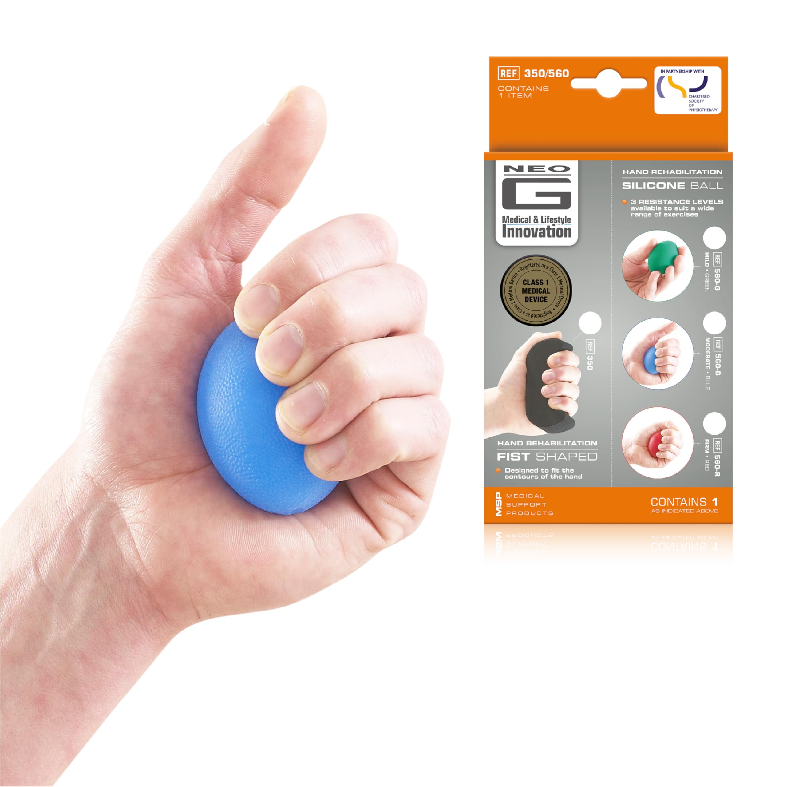 Gel Ball Hand Exerciser - Set Of 5 - One Of Each Colour From - View #7