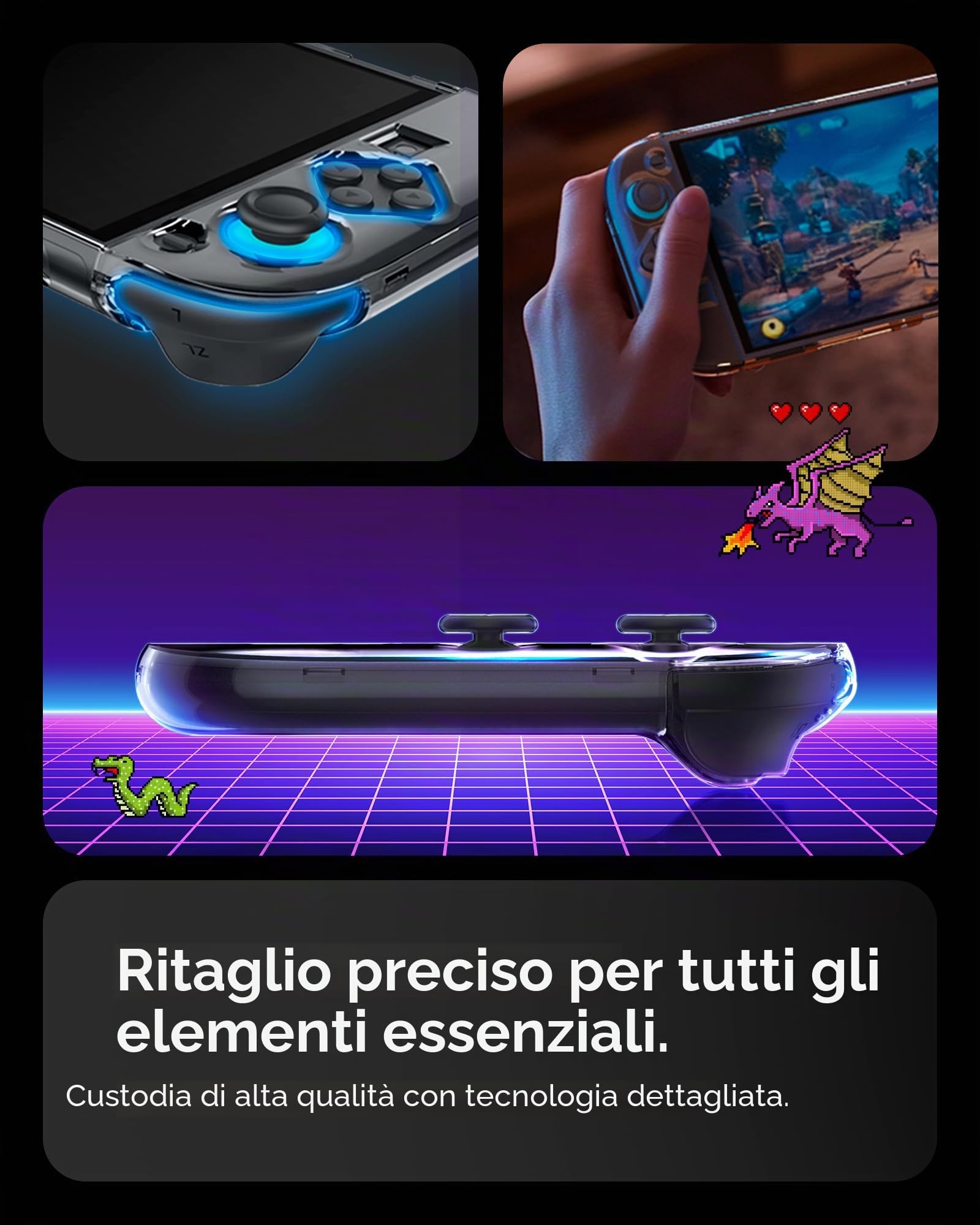 Spigen Cover Air Fit Compatibile con Nintendo Switch 2 2025 - Trasparente