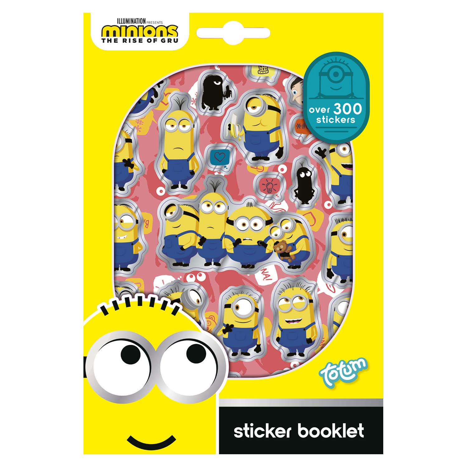 Totum Minions Sticker Set with Over 300 Stickers,Multicolor,H: 14,50 cm L: 21,50 cm B: 0,03 cm,710092