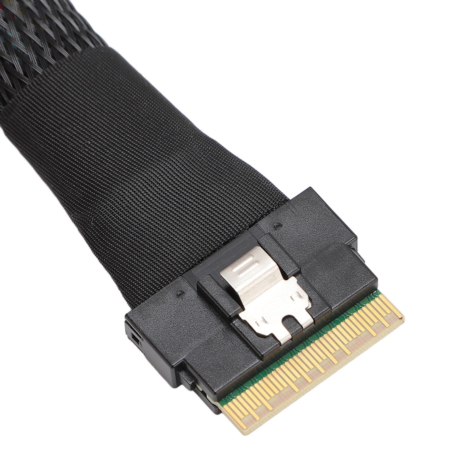 SFF-8654 8I na 2xSFF-8639 NVME U.2, kabel adaptera NVMe, 24 Gb/s 80 cm cienki do kabla adaptera karty SAS do płyty głównej SSD, długość 31,50 cala