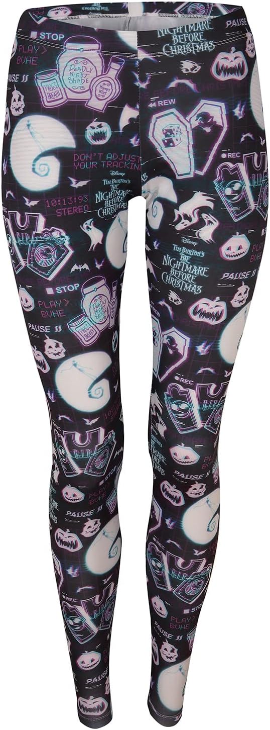 Nightmare Before Christmas Womens/Ladies Leggings (S) (Multicolored)