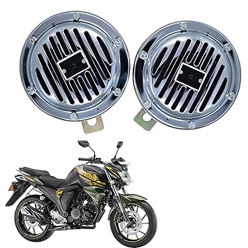 Vagary Silver Chorme Finish Two Wheeler Horn for Yamaha FZ-S FI
