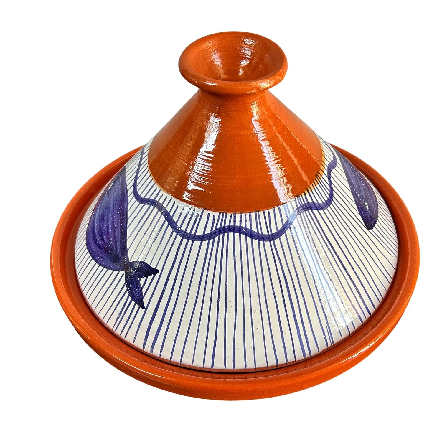 Tajine aus Terracotta XL 32 cm – authentischer ethnischer marokkanischer/tunesischer Topf mit kostenlosem E-Book 2907260902