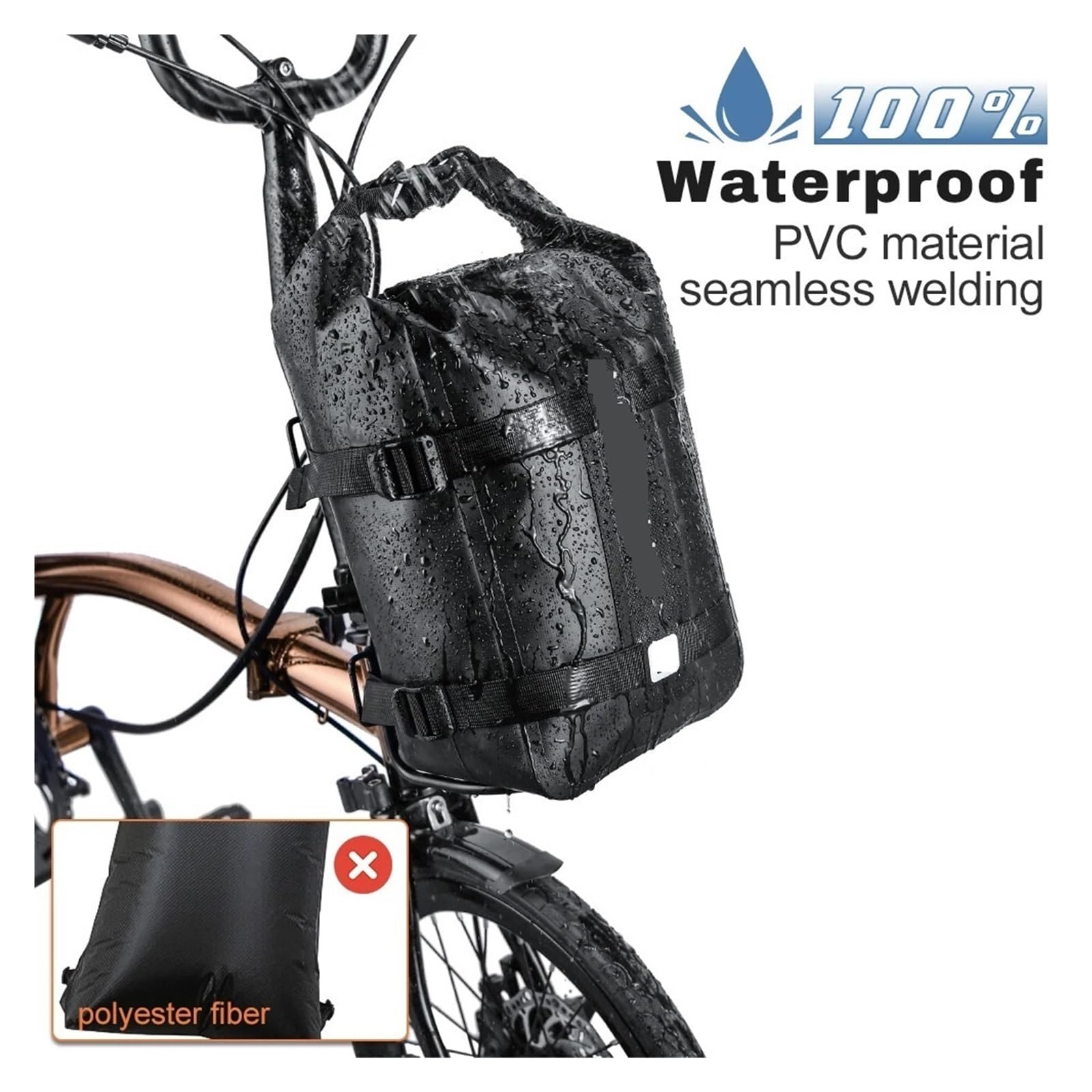 Zestaw toreb rowerowych 6L z metalowym bagażnikiem rowerowym, kompatybilny z torbą rowerową Brompton Przednia lekka półka Bagażnik Akcesoria do toreb do przechowywania rowerów