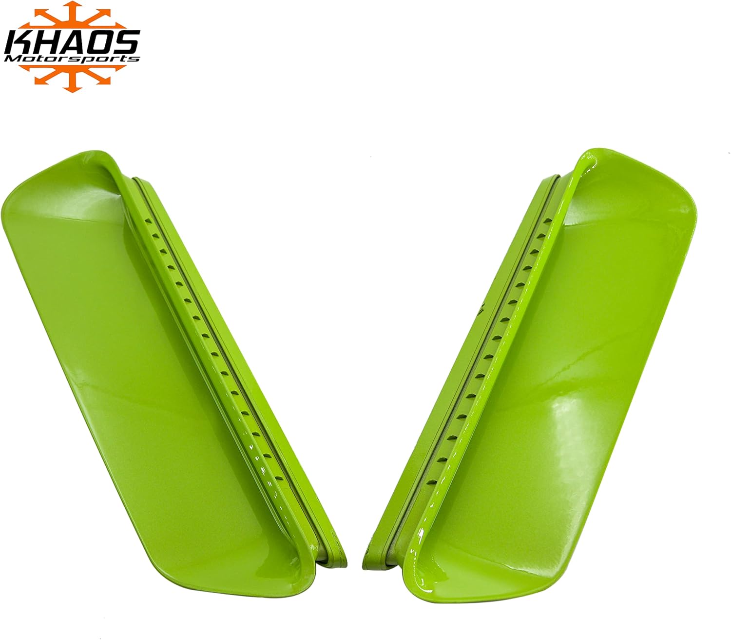 Custom Painted Hood Bezels Compatible with Dodge Challenger Base Hood (PFB Sublime Green)