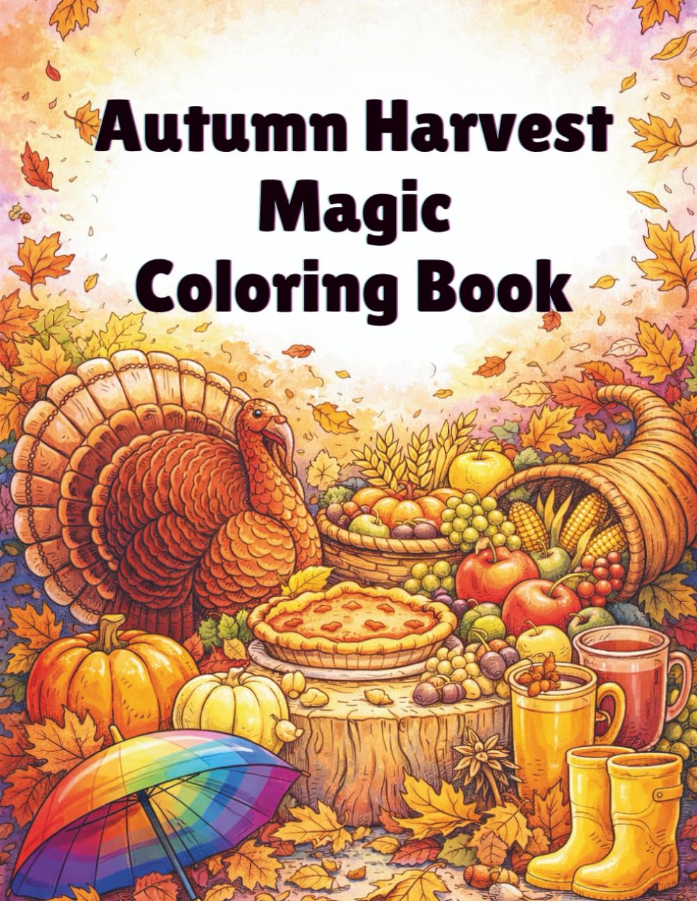 Autumn Harvest Magic Coloring Book