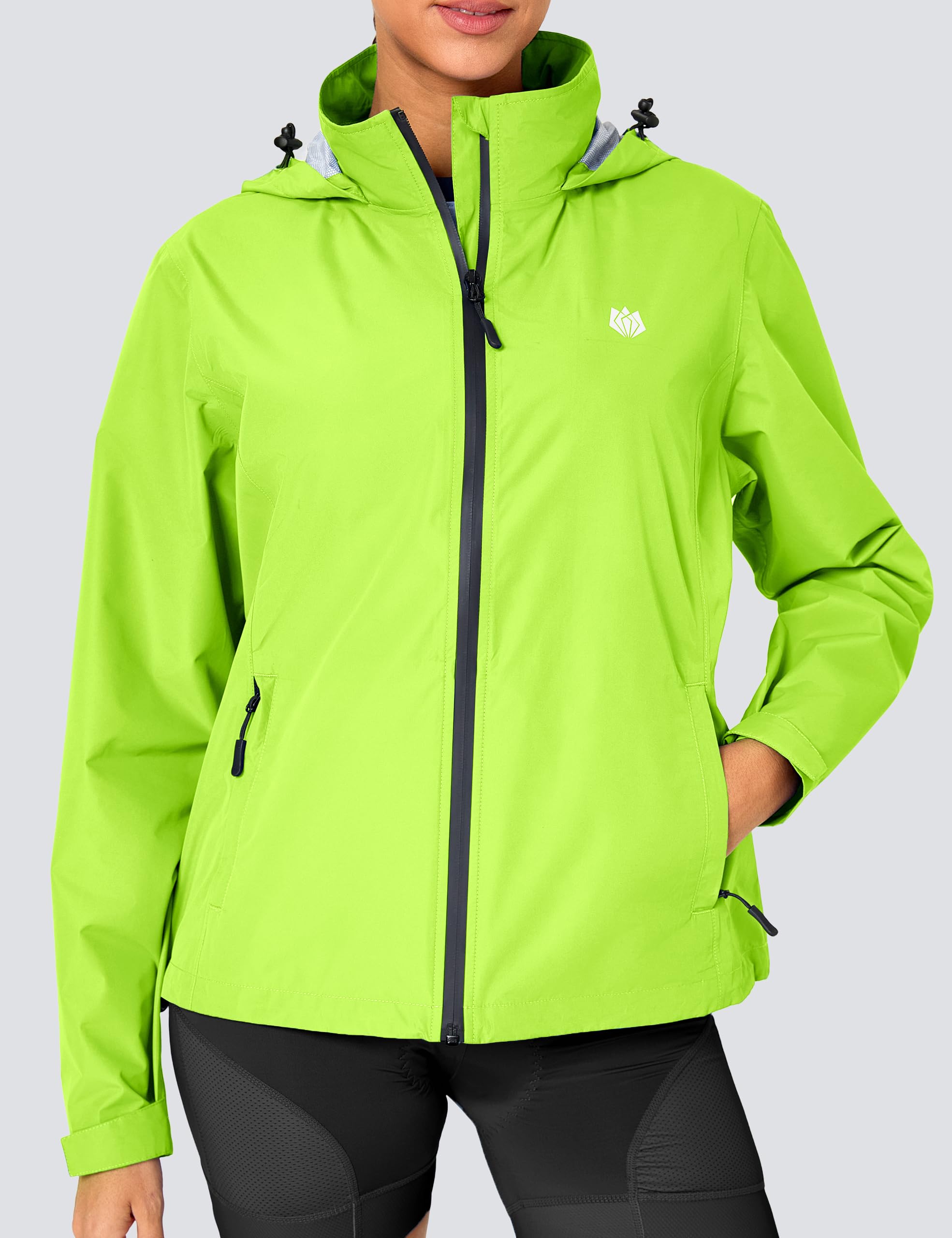FitsT4 Sports Veste de cyclisme pour femme - Imperméable - Respirante - Coupe-vent - Pour l'été - Veste d'extérieur réfléchissante