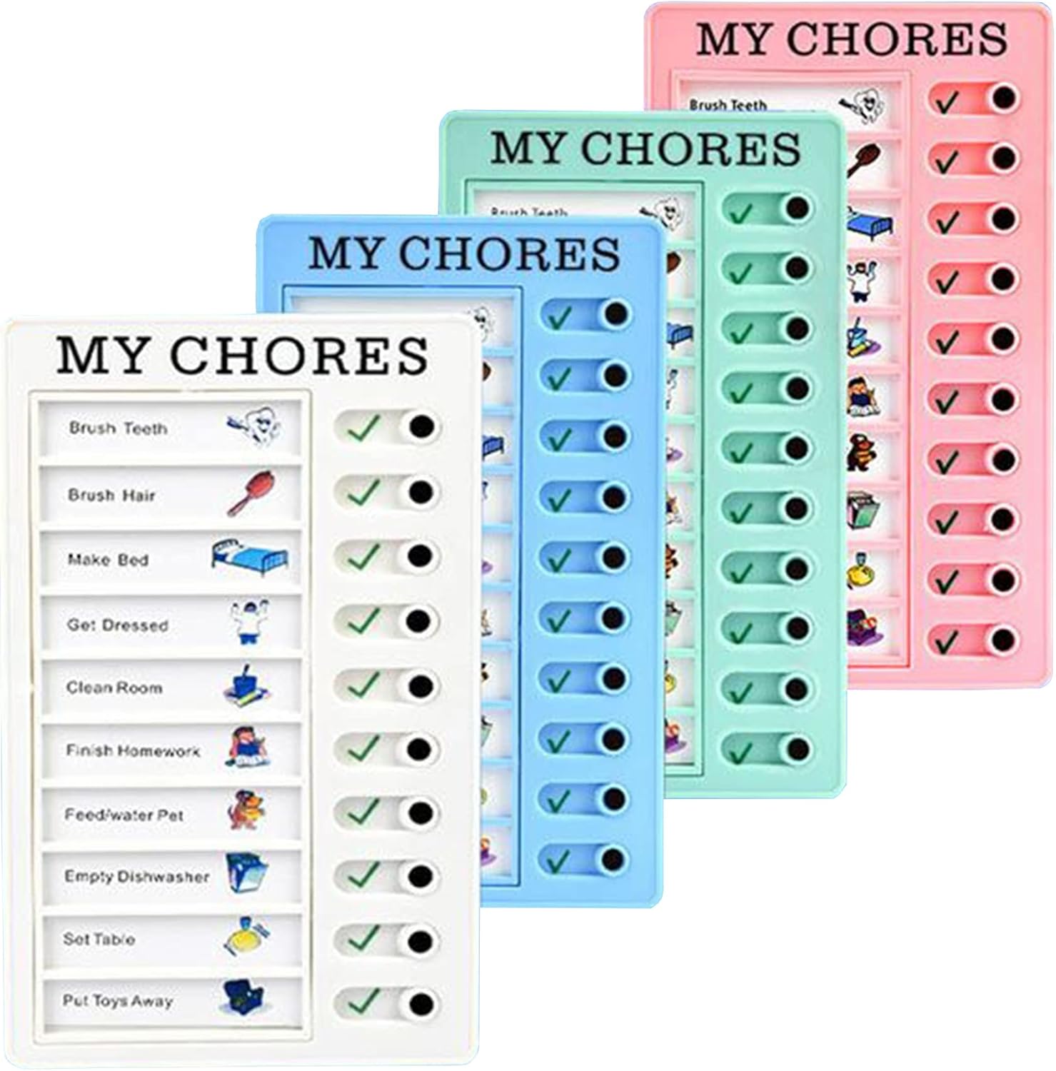 Personalized Sliding Routine Chart, DryErase Custom Daily