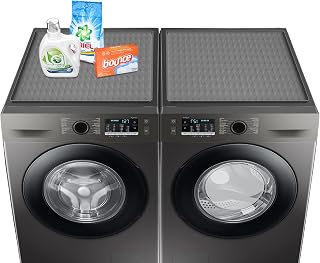 2 Pack Washer and Dryer Covers for the Top, 23.6'' x 19.7'' Silicone Rubber Mat for Laudry Machine & Dryer,Non-slip Heavy Duty Waterproof Washable Top Protector Mat Pad for Laundry & Kitchen
