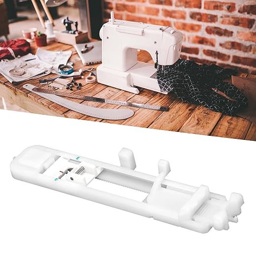Ladieshow One‑Step Buttonhole Presser Foot Automatic Button Hole Tool Accessories for Singer Electronic Sewing Machine (White)