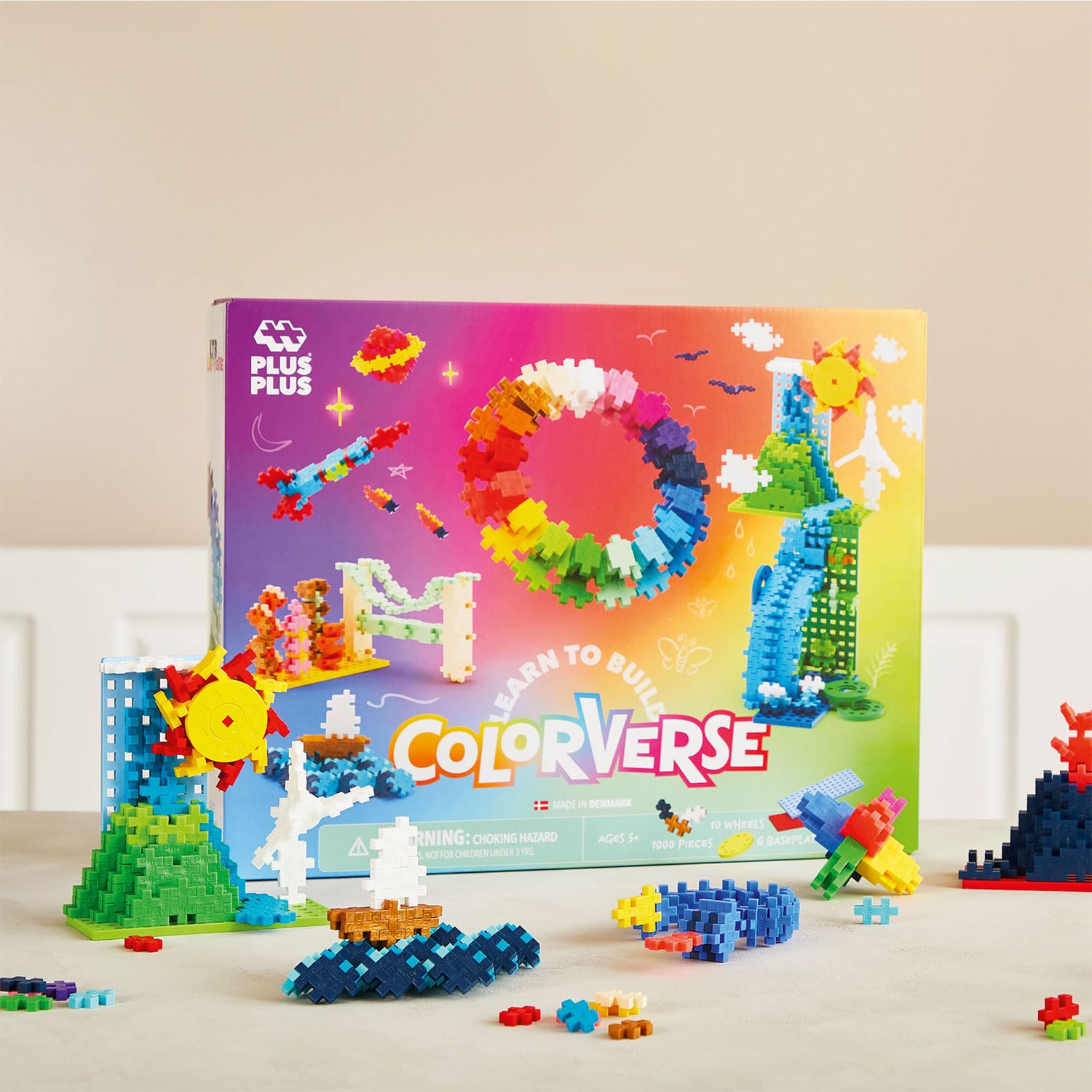 Plus Plus - Learn to Build Colorverse | Spielzeug Ab 5 Jahre Jungen | Konstruktionsspielzeug Ab 5 | 3D Puzzle Kinder | Puzzle Ab 5 | Plus-Plus Bausteine