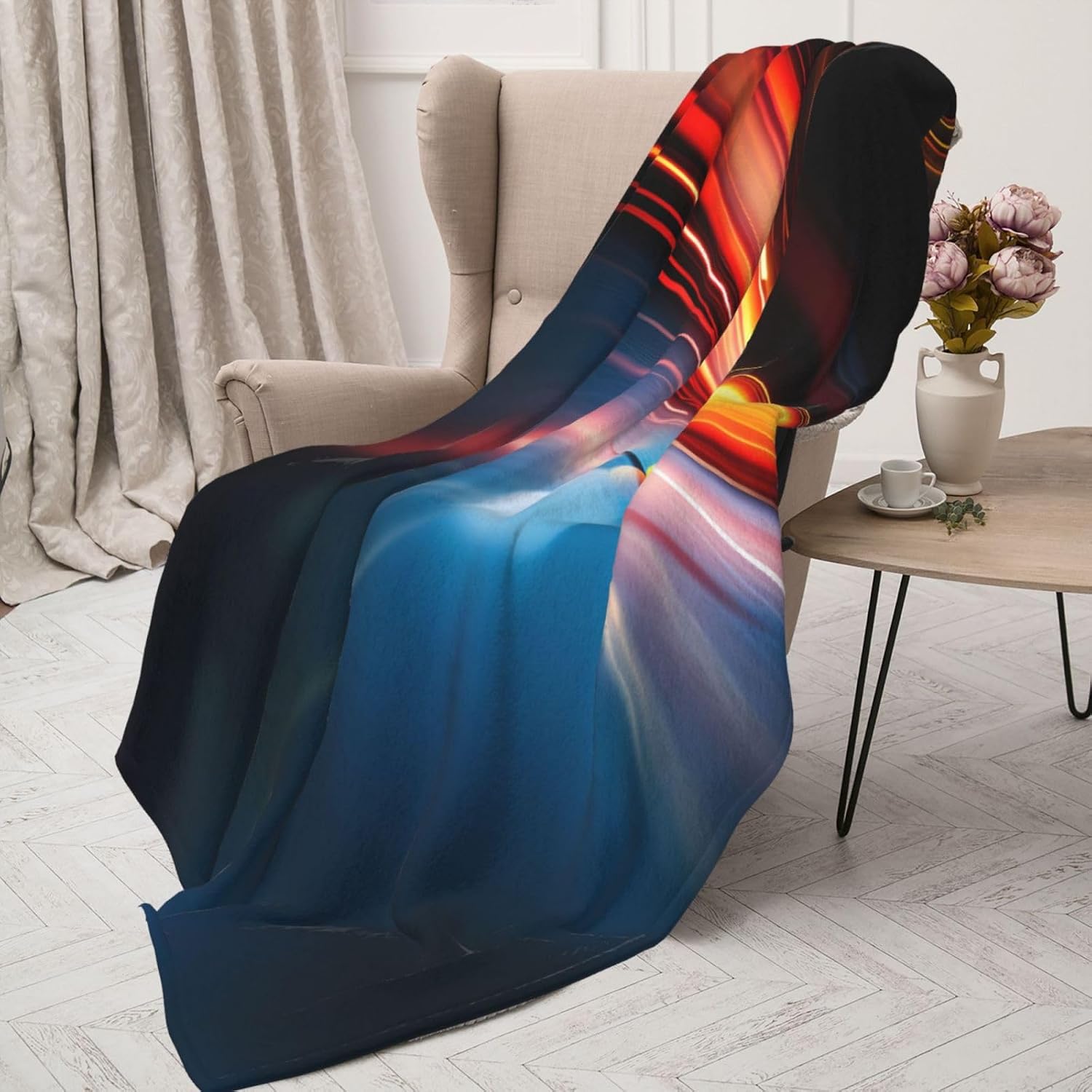 ping-Pong Decorative Gift Blanket, Sofa Bed Living Room Camping Travel Blanket (50 * 40 inches), Flannel Children's Blanket,