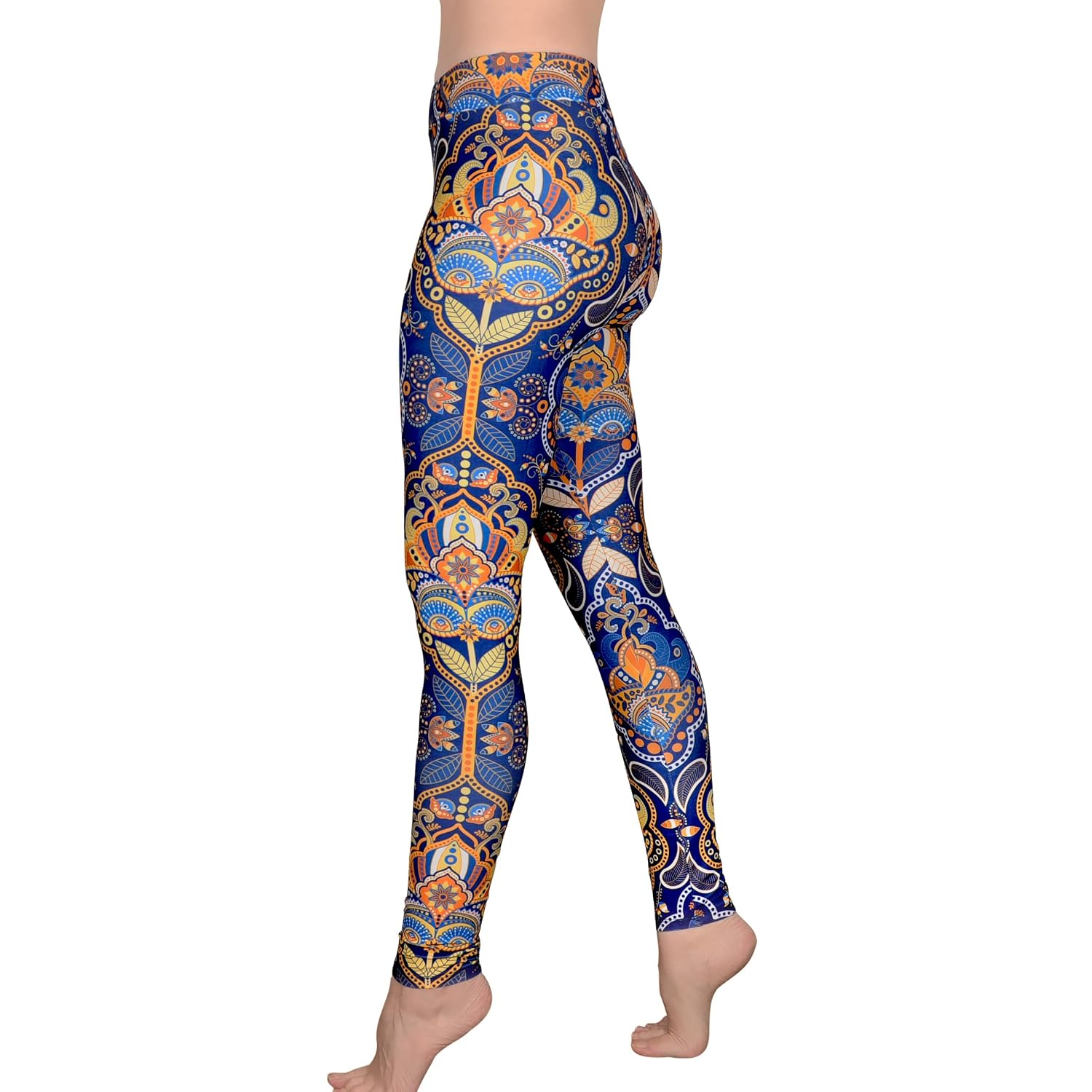 Comfy Yoga Boho Printed Leggings for Women | High Waist Soft Stretchy Lightweight Casual Leggings | Unique Artistic Designs