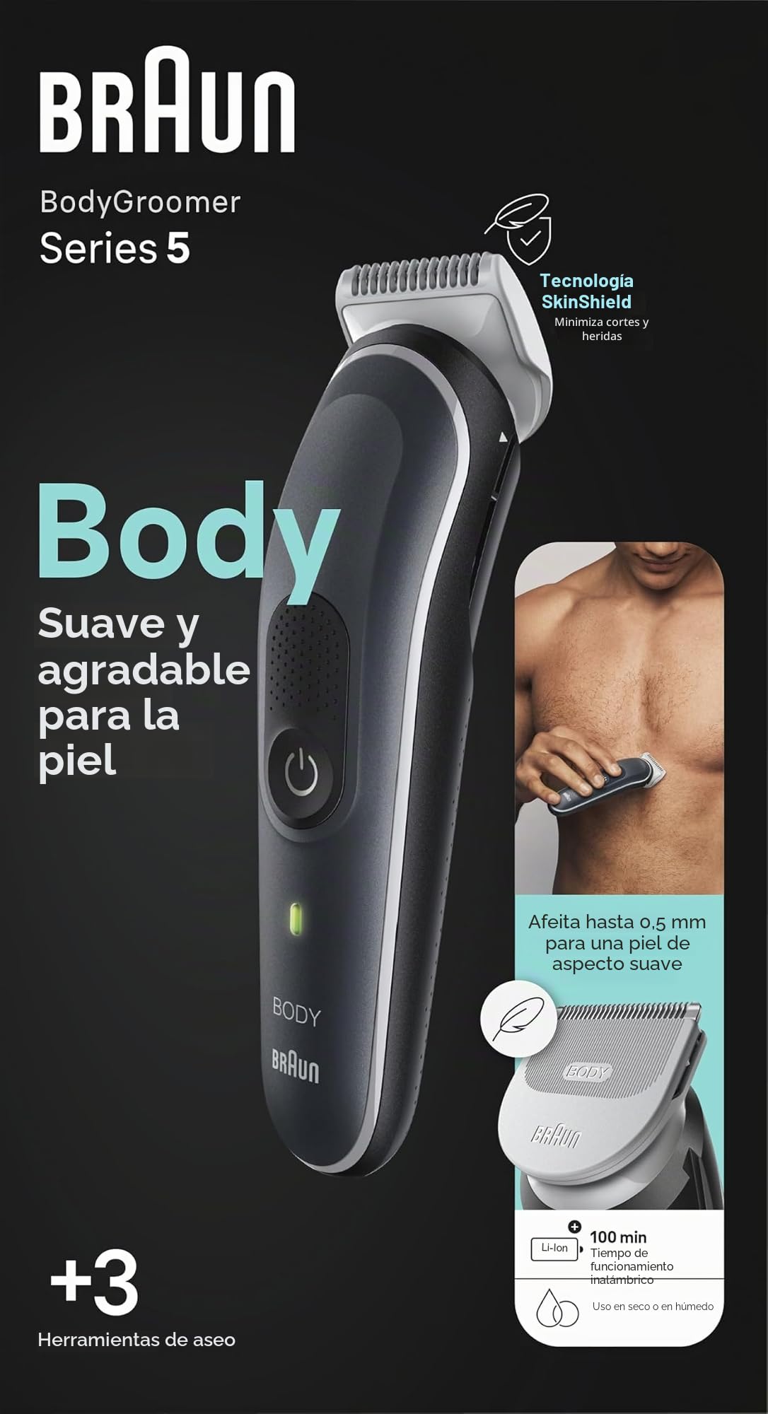 Braun BG 5340 Afeitadora Corporal