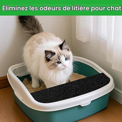 Aihoom 4pcs Filtro Carbonio Filtri Per Odore Di Carbonio, Odor-Resistant, Charcoal Filters for Litter, Compatibile con Compost Bins, Easy to Replace - 5