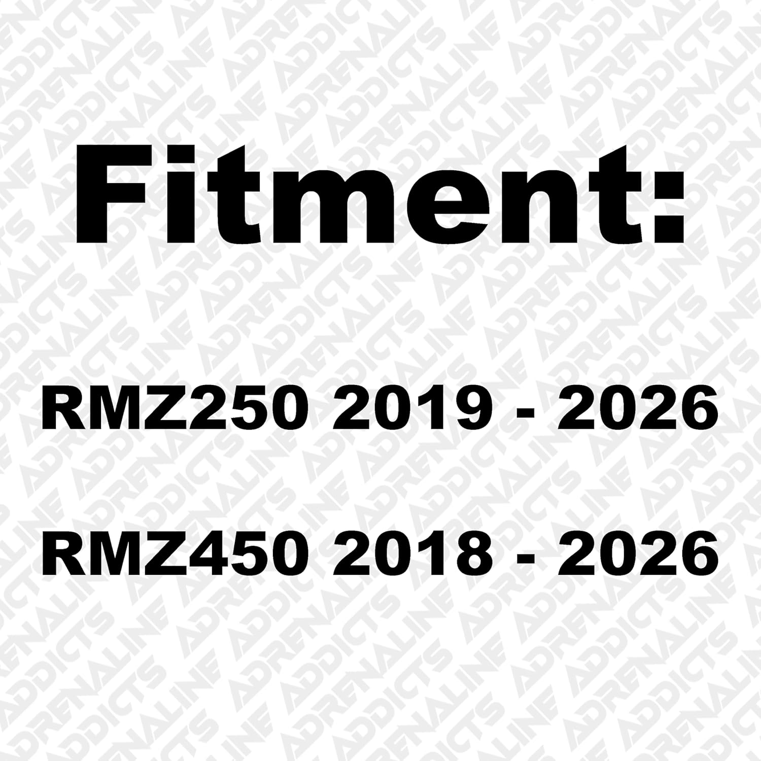 Rubberized Frame Grip Tape Guards for 2018-2026 Suzuki RMZ250 RMZ450 (5 Pairs, Black)