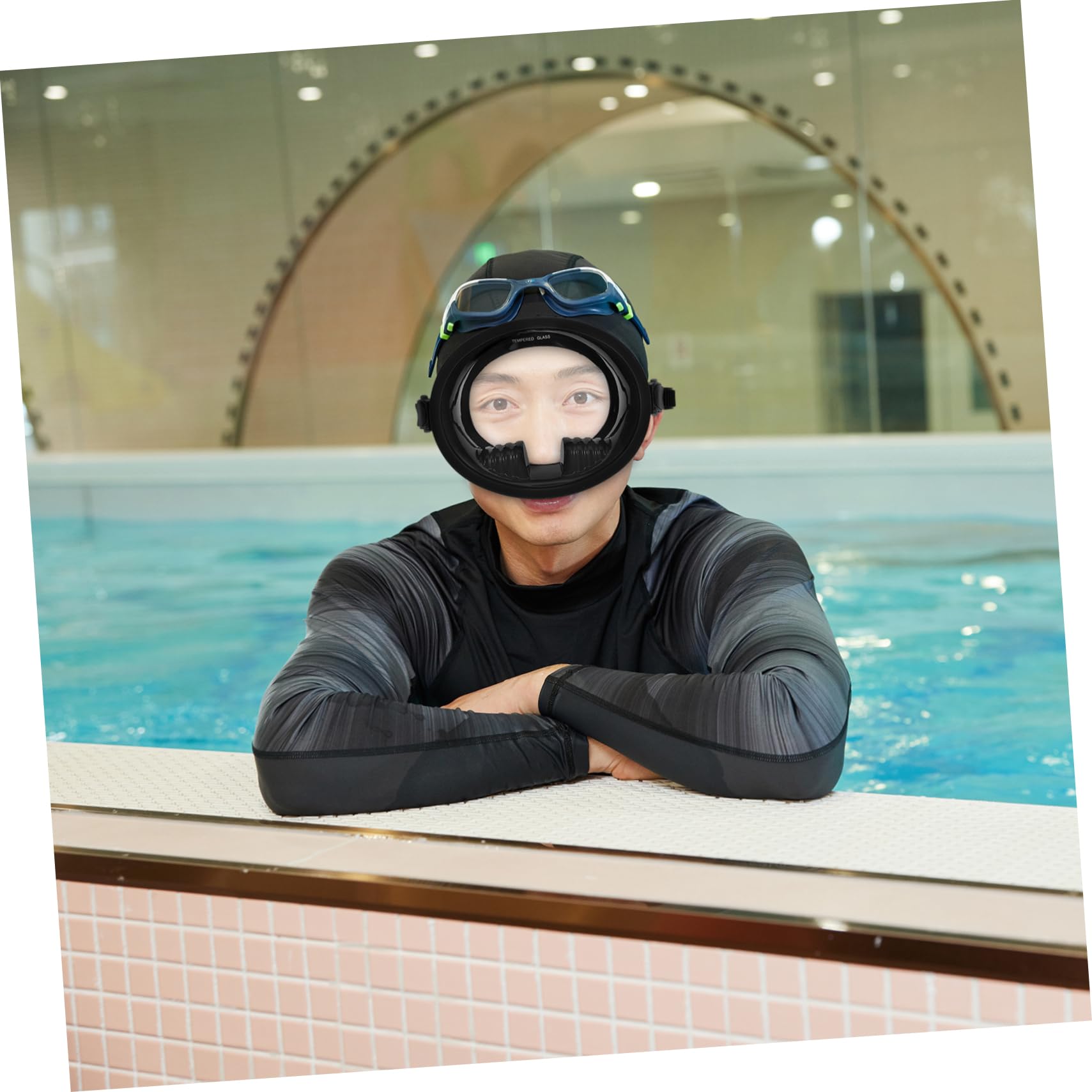 Hemobllo Gafas de Buceo Antivaho para Natacion y Buceo Campo Amplio de Vision Fabricadas Material de Silicona Uso Piscina o Mar