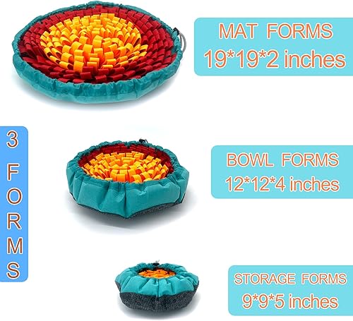Miniatura 9 de Alfombrilla para perro Snuffle-Mat - Comedero lento  Simula pastizales para aburrimiento, fomenta las habilidades naturales de búsqueda de alimento