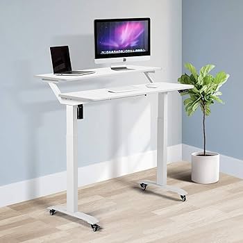  desk(クルト デスク) / unico(ウニコ)ホワイト Amazon.com: UNICOO Electric Height Adjustable 2-Tier Raising