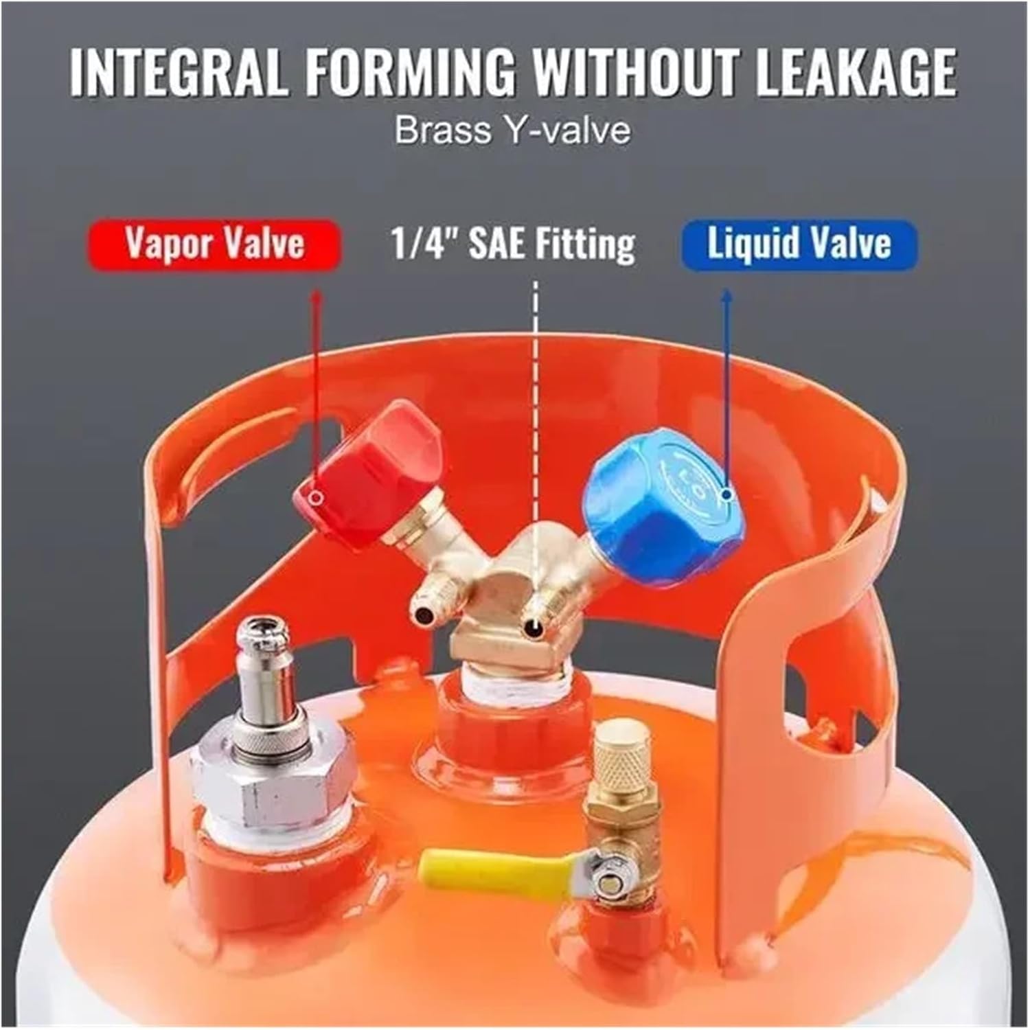 Refrigerant Recovery Reclaim 30lb Cylinder Tank with Floating Switch