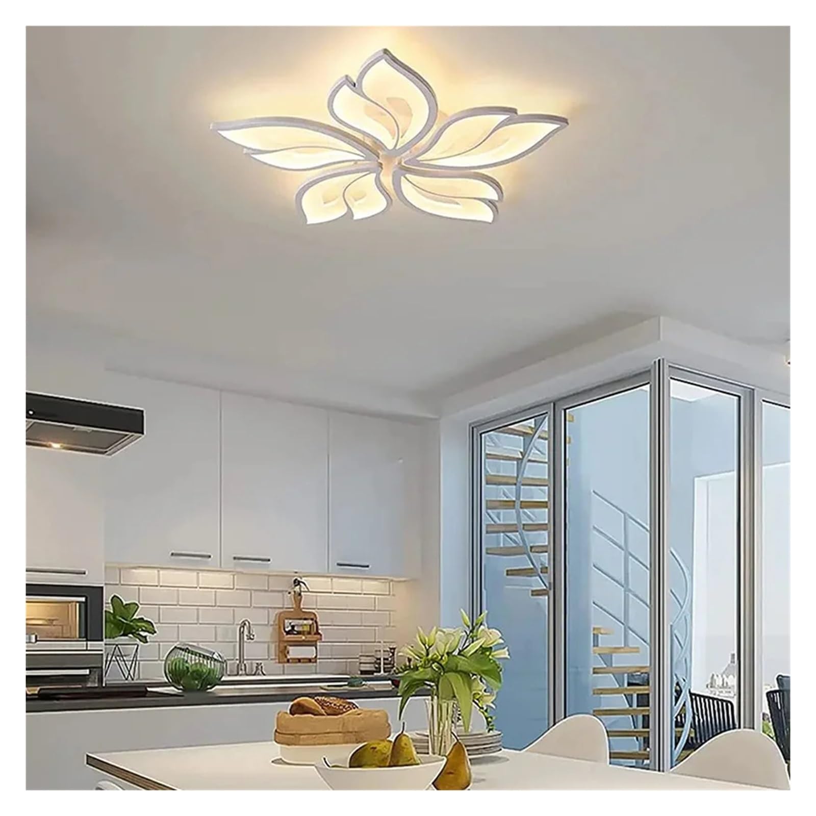 Plafofonniers LED variable 70W lustre moderne luminaire de salon - 7