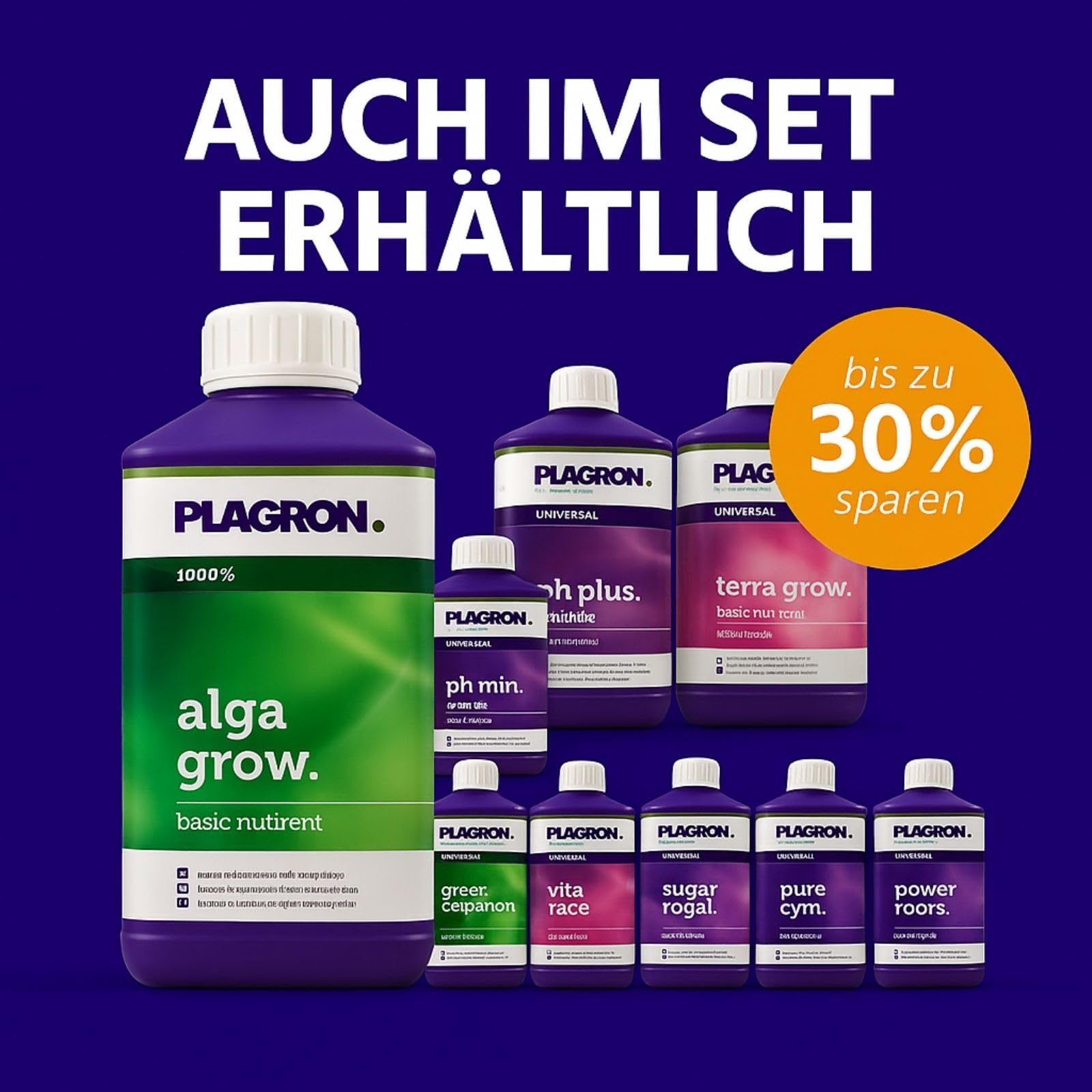 Weedness Plagron Alga Grow 5 litrów – nawóz biologiczny Grow uprawa do wnętrz, nawóz organiczny organiczny organiczny w płynie do ogórków, pomidorów