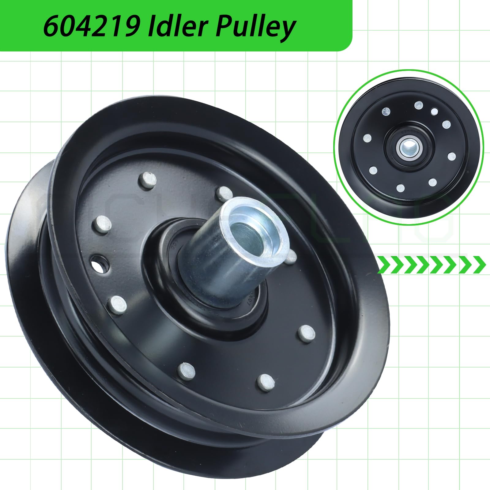 Idler Pulley Kit For Hustler 48″ & 52″ Raptor SD – Replaces 604219, 604231, 605512, 603986, With Bearings