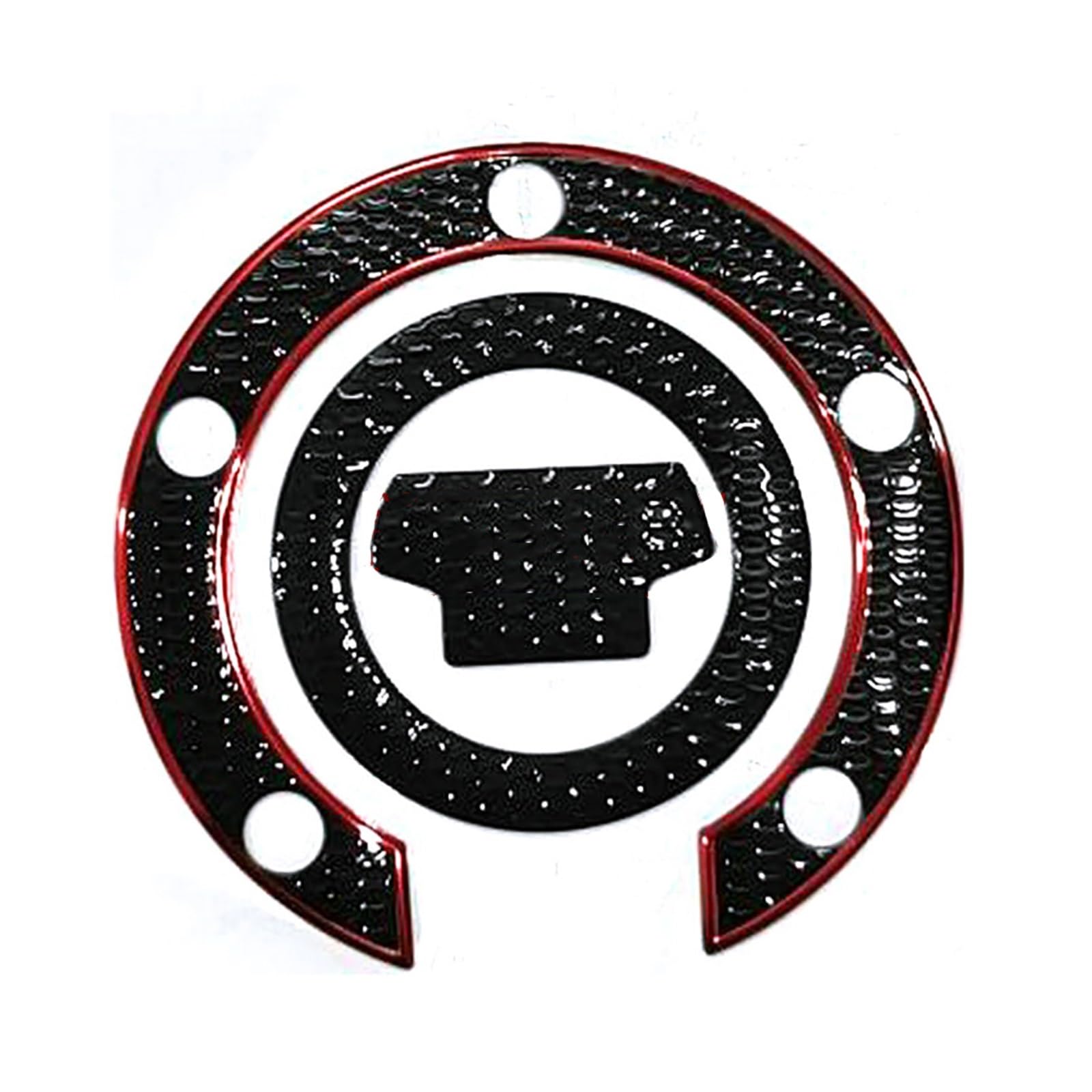 Zxcygg 2 Red Motorcycle Fuel Gas Cap For For Yzf For R6 For R6 Fjr1300 For Fz1s Fz8 F&Azer 8 Fz6s Fz6n For Xj6 Fz6r Tank Pad Sticker Decals(2 Red)