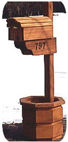 Woodcraft Plan de papel de proyecto para construir buzón de país con macetero - Material no incluido